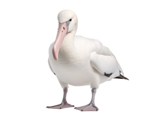 a white bird with a long beak