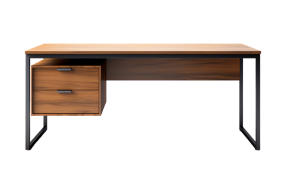 a desk with drawers on it