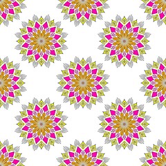 Seamless applied floral pattern