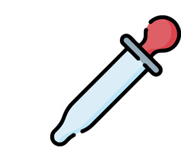 red screwdriver isolated