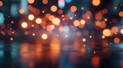Bokeh lights product background