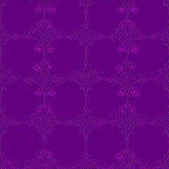 Purple Floral Damask Pattern: A delicate and intricate floral damask pattern in shades of purple, perfect for adding a touch of elegance and sophistication to your designs.