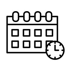 Post Schedule line icon