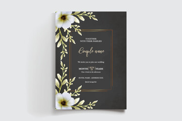 BRIDAL SHOWER FLORAL INVITATION TEMPLATE