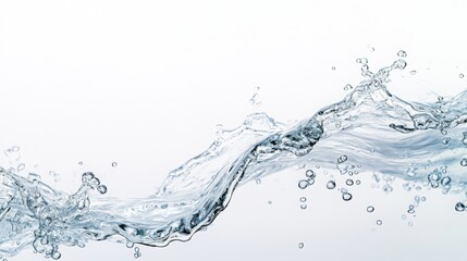 Water wave cosmetics concept. Skin care pure fluid pattern background. Fresh mousturusing gel or serum texture overlay