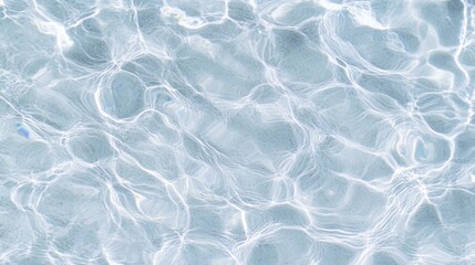 Plakat Ethereal abstract blue color water wave surface, pure natural swirl pattern texture, background photography