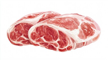 Pork Label Icon Transparent Vector Isolated Single