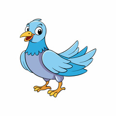 blue bird cartoon