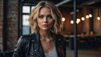 Fototapeta premium Stylish Woman in Urban Setting