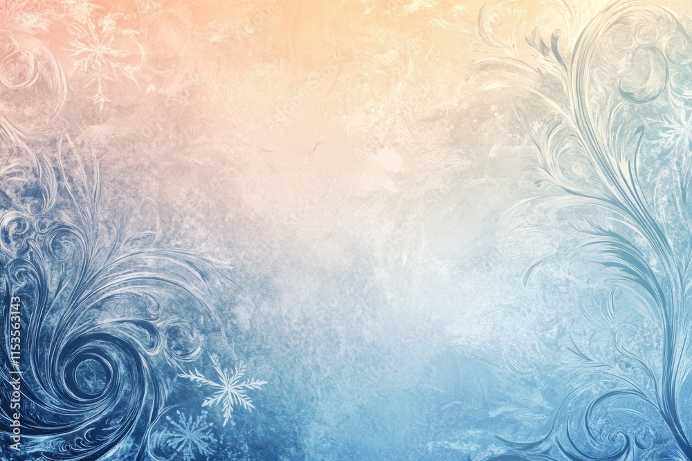 Leinwandbilder intricate winter frost patterns on glass creating a delicate and elegant design during cold mornings