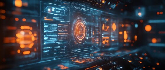 Obraz premium Business professional managing HR processes with virtual icons for recruitment, employee selection, and talent management, glowing digital interface, hyperrealistic details