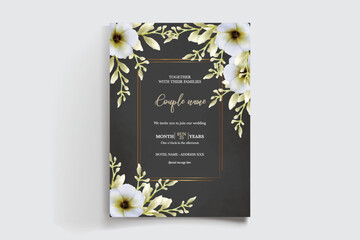 BRIDAL SHOWER FLORAL INVITATION TEMPLATE