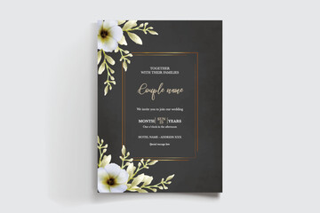 BRIDAL SHOWER FLORAL INVITATION TEMPLATE