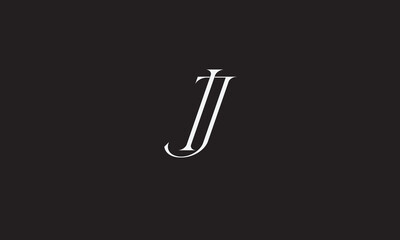 IJ, JI, I, J Abstract Letters Logo Monogram	