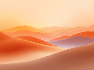 Golden sunset waves, abstract fluid motion.