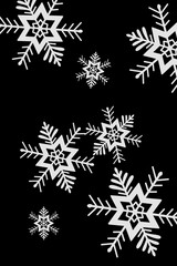 set of snowflakes