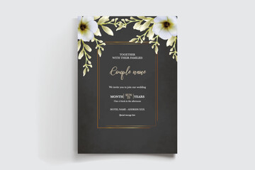 BRIDAL SHOWER FLORAL INVITATION TEMPLATE