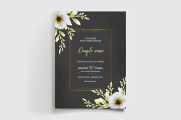 BRIDAL SHOWER FLORAL INVITATION TEMPLATE