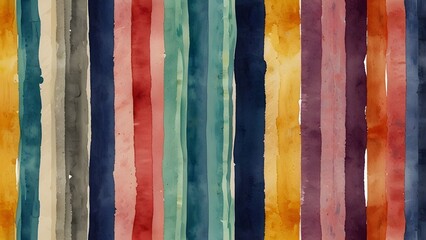 Naklejka premium Watercolor stripe. On a transparent background Generative AI