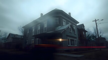 Obraz premium old house in the night