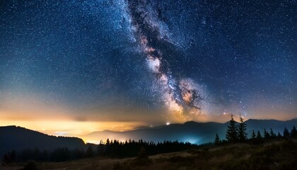 Fototapeta premium milky manner starry sky