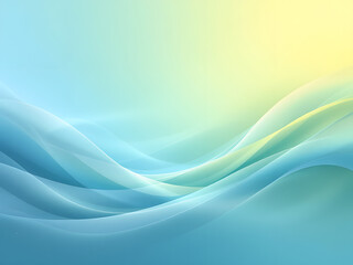 Fototapeta premium Smooth gradient from warm yellow to cool blue, evoking a serene sky at dawn or dusk.