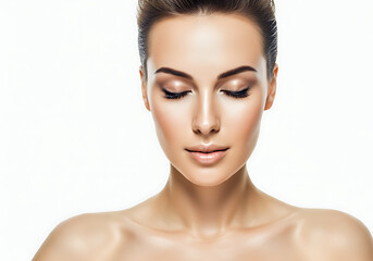 여성 모델 뷰티 화보 화장품 여자 메이크업 얼굴 모델