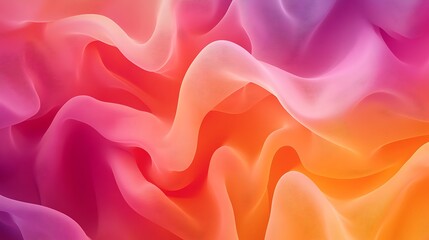 Obraz premium Close-up Photo: Dreamy Gradient Fabric Drapes Elegantly. AI Generated