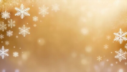 雪の結晶 冬 黄金色 光ぼかし クリスマス 温かさ 優しさ 輝き 幻想的な背景素材 冷たさ 雪景色 季節感 ホリデー雰囲気 柔らかさ 美しい美しさ デザイン