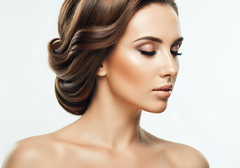 여성 모델 뷰티 화보 화장품 여자 메이크업 얼굴 모델