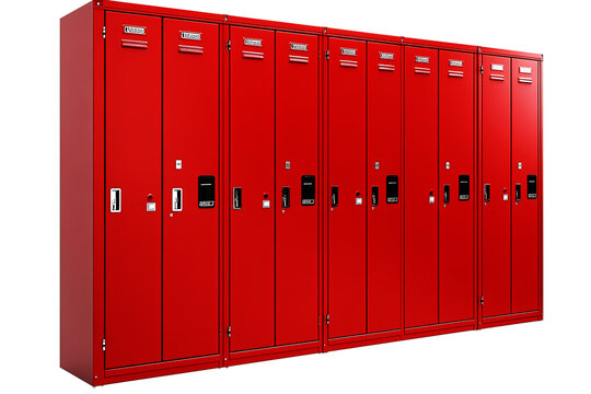 Red colour locker
