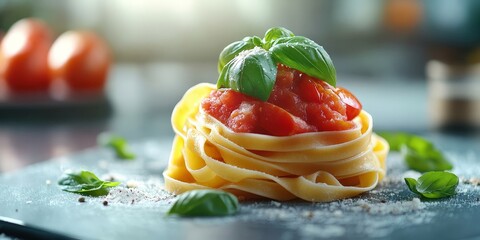 Classic Italian Pasta with Fresh Tomato Sauce