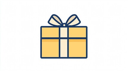 Obraz premium Professional Package Box Outline Vector Isolated 2D Icon