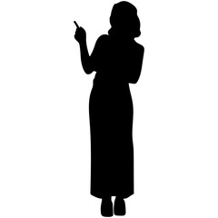 People Pointing Silhouette