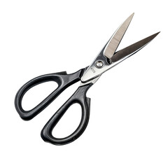 Sharp Kitchen Scissors: A close-up shot of a professional kitchen scissors, showcasing the sharp blades and comfortable black handles. This image is perfect for illustrating recipes, cooking tips.