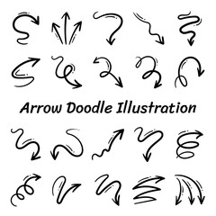 Fototapeta premium Arrow Doodle Illustration V4