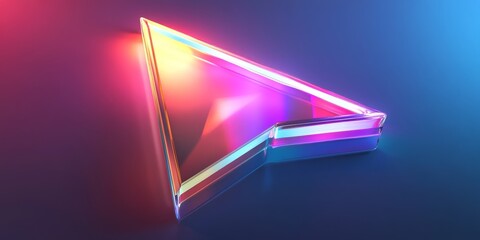 Contemporary 3D Upgrade Arrow featuring a striking holographic effect that enhances its visual appeal and modernizes its design.