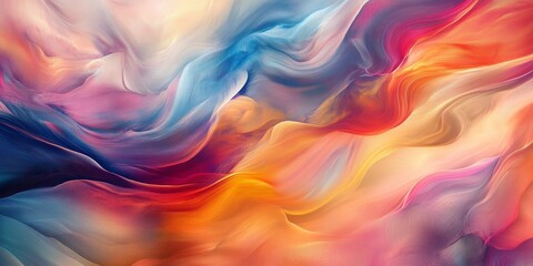 Obraz premium Artistic poster featuring a captivating blend of flowing colors in an abstract design, showcasing vibrant hues and dynamic patterns that catch the eye.
