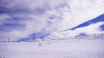 ski resort in the mountains