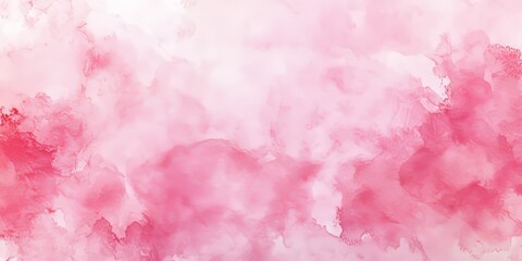 Fototapeta premium Soft pink watercolor background on textured paper creates a stunning visual effect. This pink watercolor background enhances any design with its gentle hues and artistic flair.