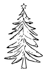 abstract christmas tree