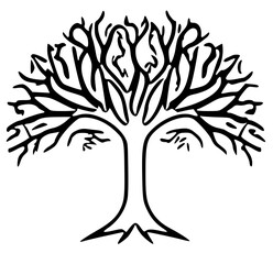 tree silhouette vector