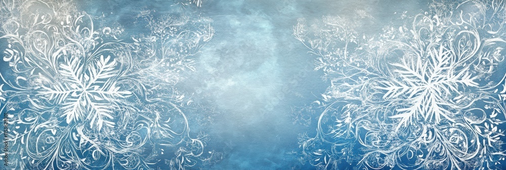 Leinwandbilder Frost patterns creating intricate winter art on glass during a chilly morning. Generative AI