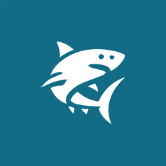 Iconic shark logo 