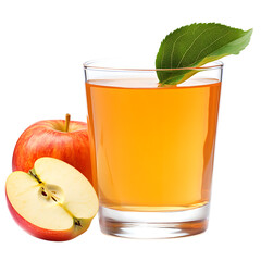 Fototapeta premium apple juice isolated on white background full depth of field 
