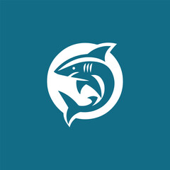 Iconic shark logo 