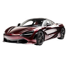 a red sports car with black wheels