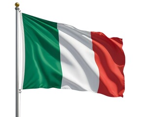 Obraz premium The national flag of Italy, featuring the iconic green, white, and red vertical tricolor design