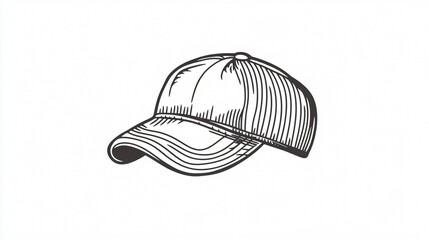 Newsboy Cap Outline Icon Transparent Vector Isolated