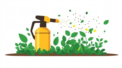 Fungicide Chemical Vector Isolated Illustration